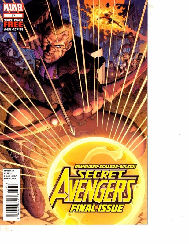 Lot Of 2 Secret Avengers Marvel Comic Book #1 37  Thor MS22