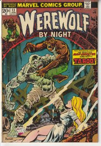 Werewolf By Night #  13  1st Appearance of Topaz
