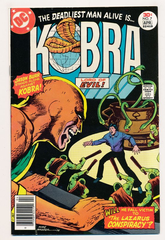 Kobra (1976 DC) #1-7 FN+/NM- Complete series