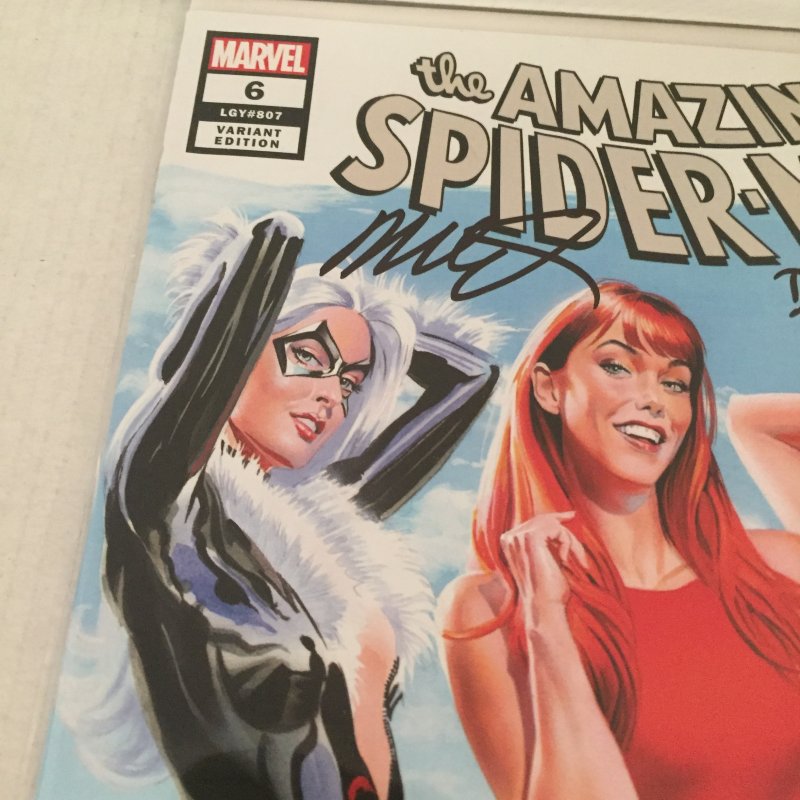 2018 Marvel The Amazing Spider-Man Variant #6 Triple Signed with COA