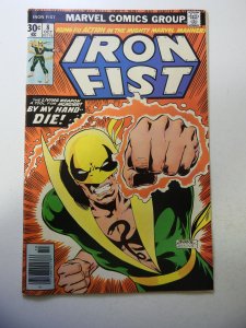 Iron Fist #8 (1976) VG Condition centerfold detached at one staple