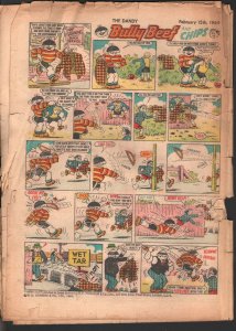 Dandy #1421 1969-D C Thompson-underground comix style-newspaper format-G