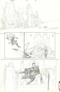 Secret Wars #2 p.14 - Young & Old King Thor arrest Mister Sinister by Esad Ribic