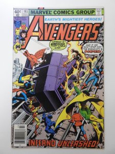 The Avengers #193 (1980) Inferno Unleashed! Sharp VF- Condition!