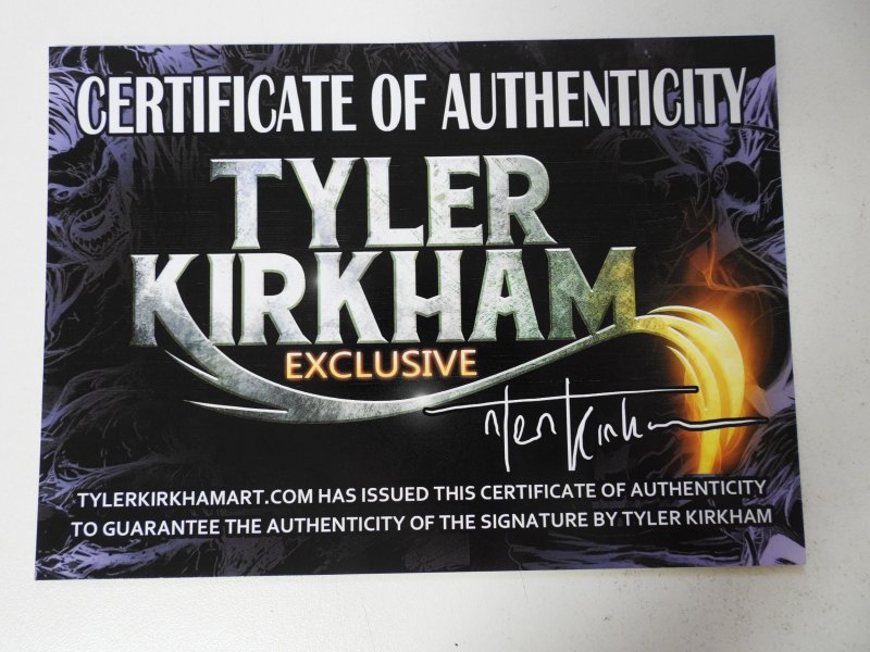 Moon Knight #2 (2021) Signed by Tyler Kirkham W/ COA NM- Condition