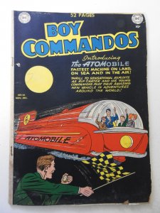 Boy Commandos #36 (1949) GD Condition moisture damage, mold