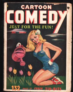 Cartoon Comedy8/1966-Full page cheesecake pin-ups-Spanking cartoon-Dan deCarlo-B