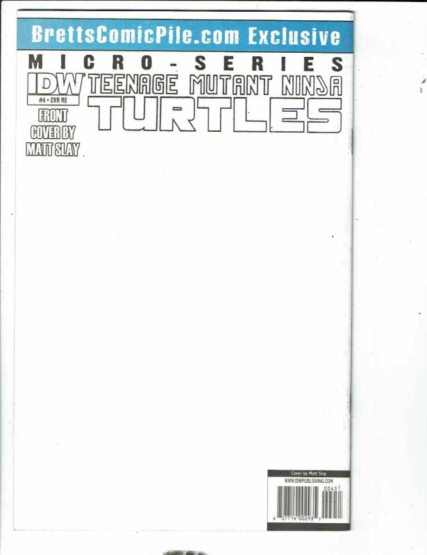 Teenage Mutant Ninja Turtles # 4 VF/NM Leonardo Micro Series 1 Of 100 IDW J289