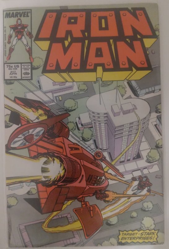 Iron Man #217 Direct Edition (1987) VG- Michelinie/Bright/Layton
