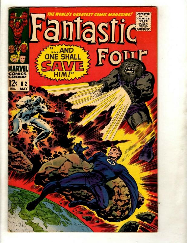 Fantastic Four # 62 VF- Marvel Comic Book Silver Age Thing Human Torch Doom GK1