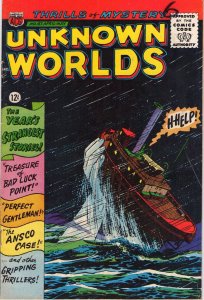 Unknown Worlds #47 - Sea Monster Cover - 1966 (8.0) WH