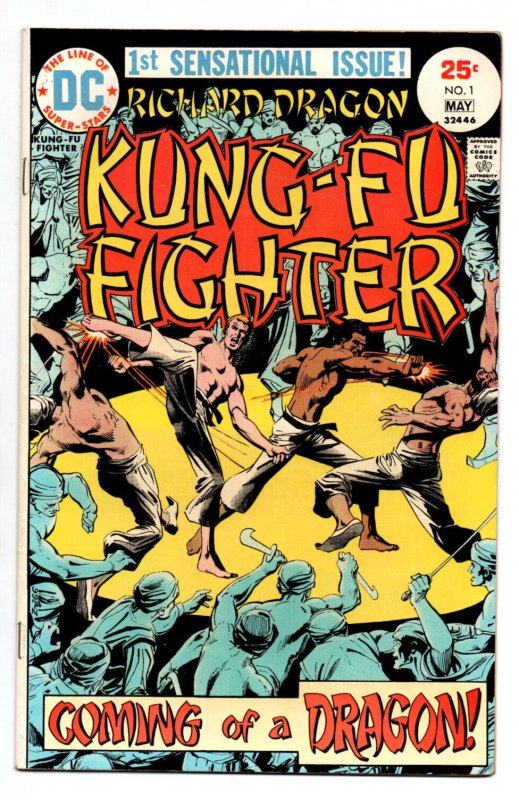 Richard Dragon, Kung-Fu Fighter #1 - 1st Bronze Tiger - KEY - 1975 - (-VF)