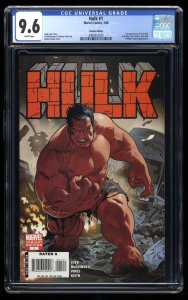 Hulk #1 CGC NM+ 9.6 White Pages 1:20 Acuna Variant 1st Red Hulk!