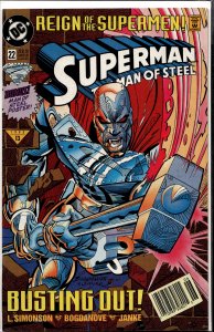 Superman: The Man of Steel #22 (1993) Steel [Key Issue]