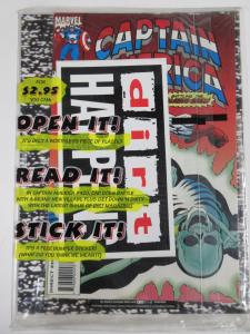  Dirt Magazine#5 (1993) Bagged w/Marvel  CAPTAIN AMERICA #420 w/bumper sticker