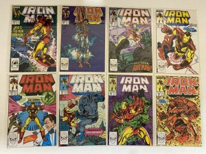 Iron Man comic lot from:#241-249 (1st series) 35 diff 8.0 VF (1987-89)