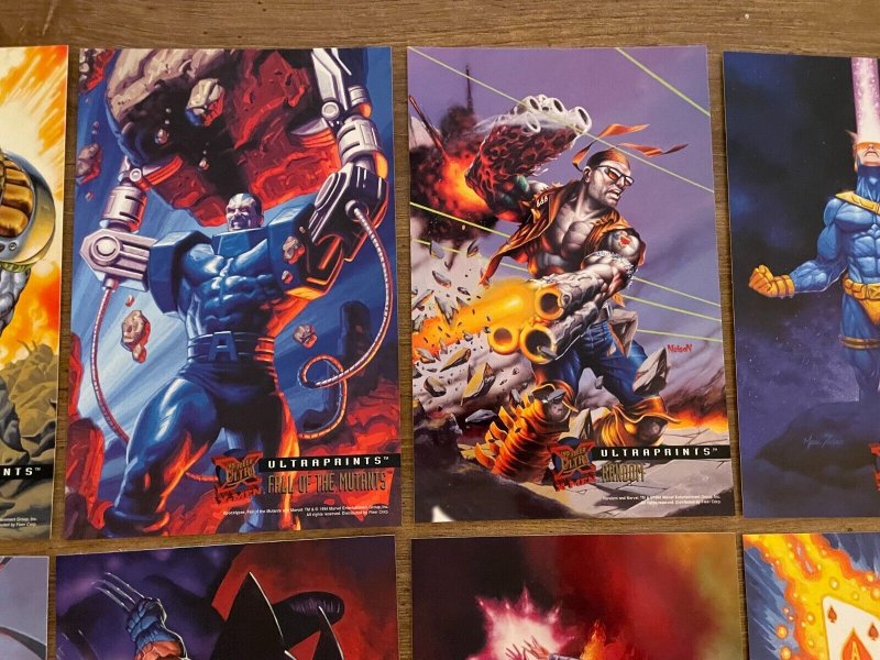 Lot Of 10 Fleer Ultra X-Men Car Prints Marvel Comics Gambit Wolverine Cable RH25