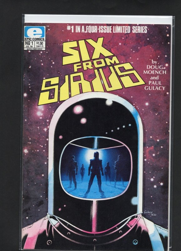 SIX FROM SIRIUS #1-#4 SET. EPIC COMICS, PAUL GULACY DOUG MOENCH