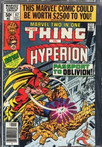 Marvel Two-in-One #67 (1980) Hyperion