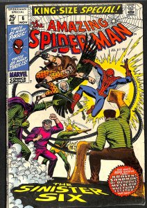 Amazing Spider-Man Annual #6 VG+ 4.5 Sinister Six!