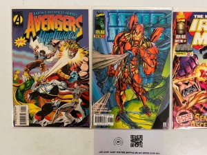 3 Marvel Comics Avengers # 1 + Iron Man # 1 2 Spiderman Defenders 70 JS66