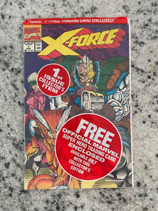 X-Force # 1 NM 1st Prt SEALED Poly Bag Marvel Comic Book SHATTERSTAR CARD 5 J879