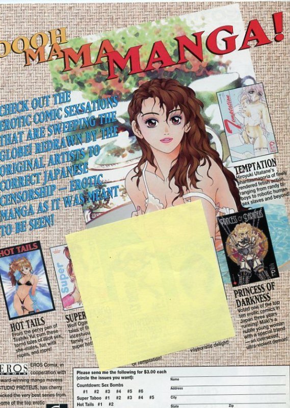 Hot Tails #3 (1996) Eros Adult Comic Grade FN+ 6.5