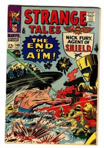 Strange Tales #149 - Nick Fury Agent of SHIELD - THE END OF AIM - 1966 (VF) WH