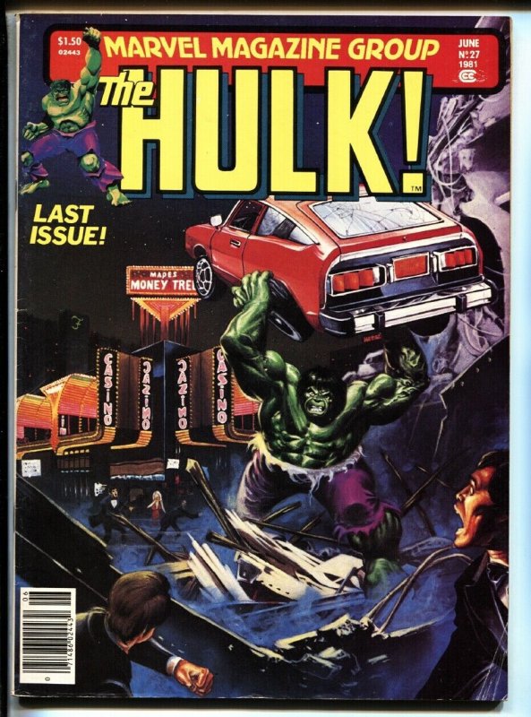 Hulk #27 1981-Comic Magazine-Marvel-Rare LAST ISSUE