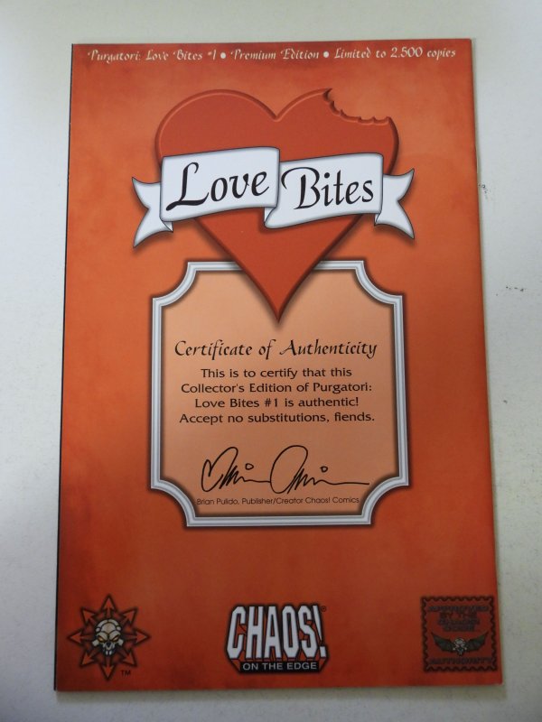 Purgatori: Love Bites Variant Cover (2001) NM- Condition