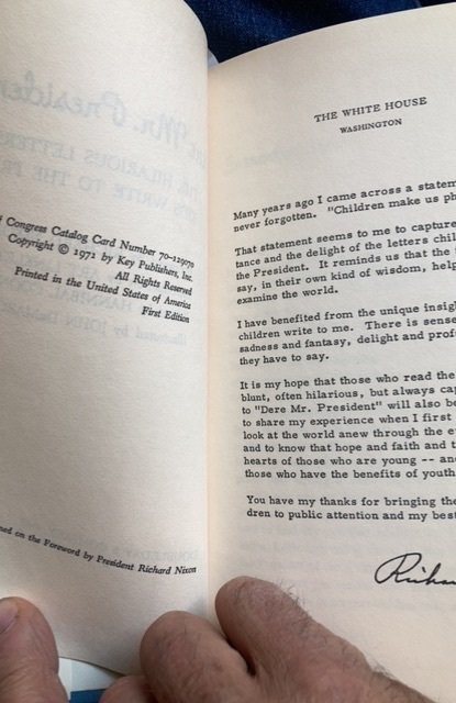 Dere mr. President, LINKLETTER with forward by Nixon,1971