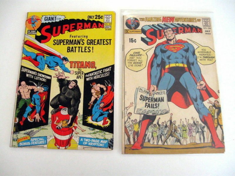 *SUPERMAN #223-240 LOT 16 Books Guide $226
