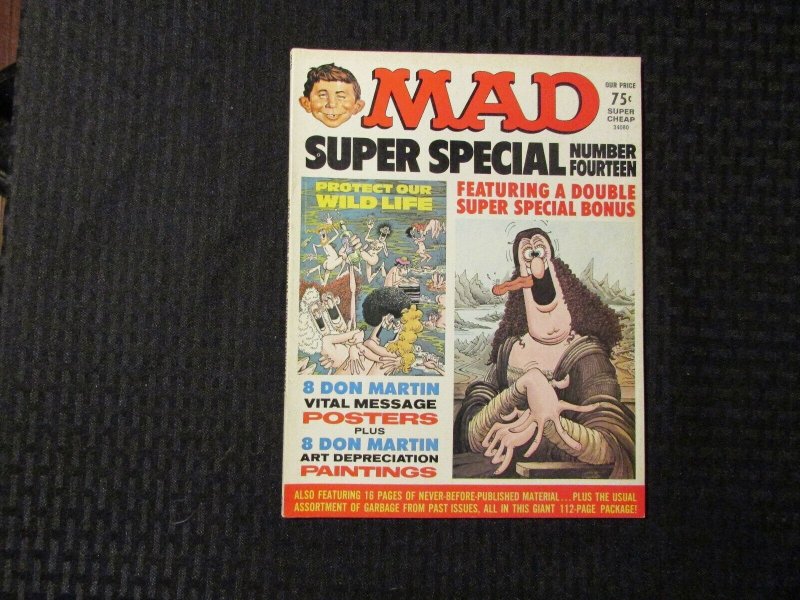 1974 MAD Magazine Super Special #14 VF- 7.5 w/ Posters & Paintings 