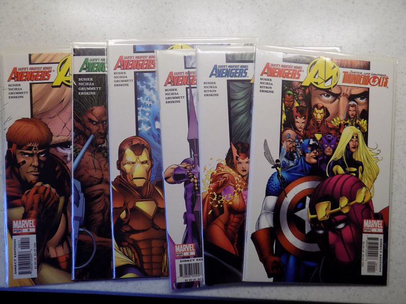 AVENGERS THUNDERBOLTS # 1-6 MARVEL COMPLETE SET VF/NM READ AD FOR SAVINGS