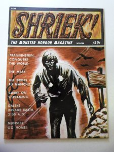 Shriek! The Monster Horror Magazine #4 FN Condition