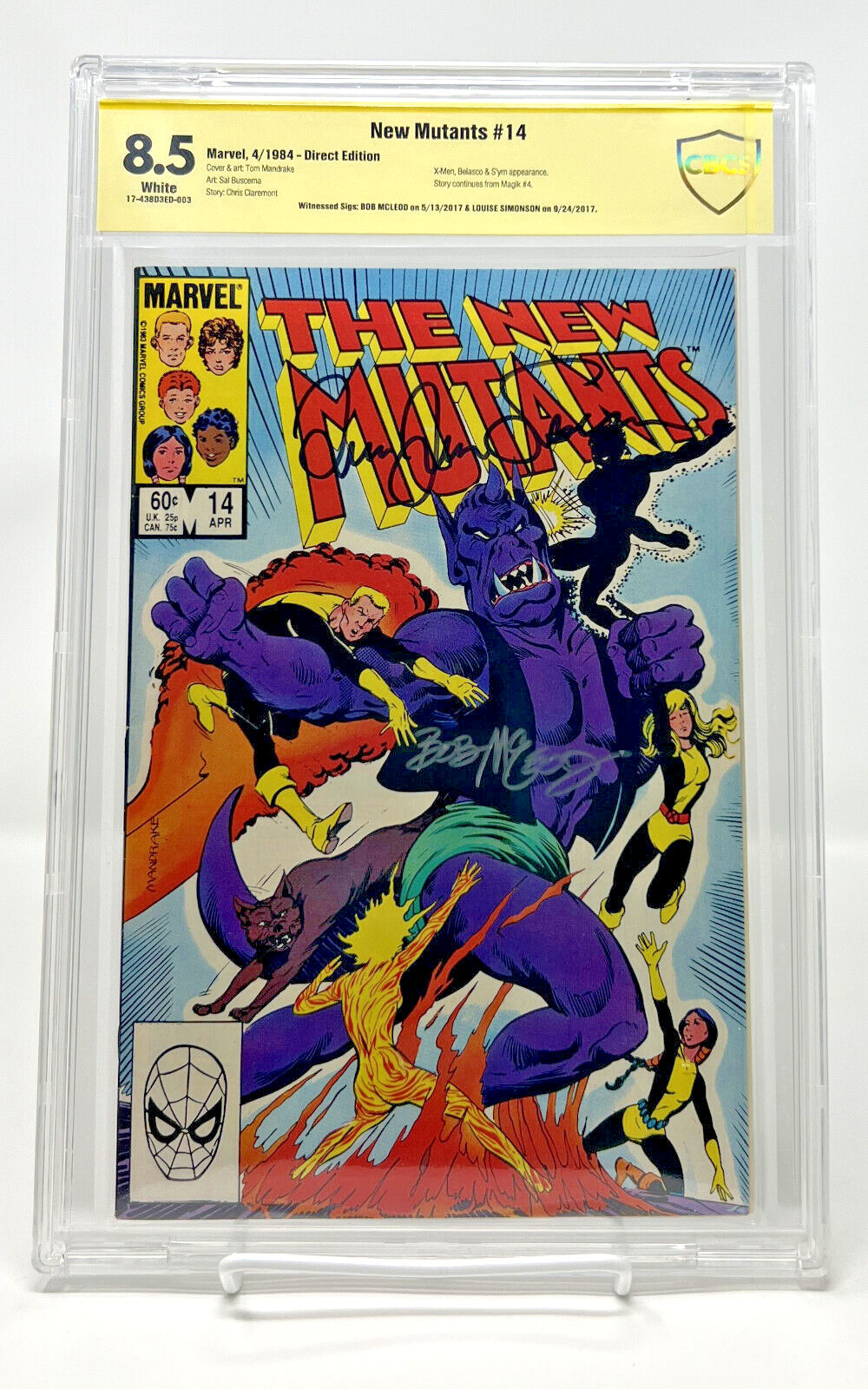 New Mutants # 002 SIGNED Bob McLeod