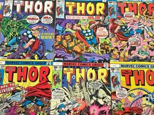 THOR#202-292 FN-VF LOT 1972-78 (30 BOOKS) MARVEL BRONZE AGE COMICS