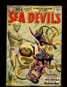 SEA DEVILS #1 (3.5) SEA DEVILS BATTLE HE OCTOPUS MAN~1ST SEA DEVILS BOOK 