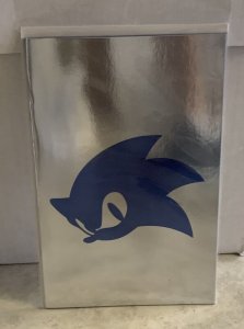 SONIC THE HEDGEHOG IDW - SILVER FOIL LOGO COMIC VIRGIN - C2E2 EXCLUSIVE