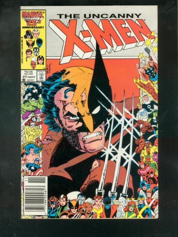 X-MEN #211 1986-MARVEL-HIGH GRADE VF