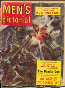 Men's Pictorial 12/1957-Huk Horror-cheesecake pix-pulp thrills-Charles Copela...