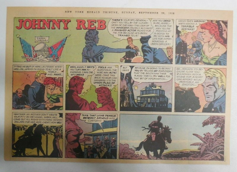 Johnny Reb Sunday by Frank Giacoia & Jack Kirby from 9/28/1958 Half Page Size!