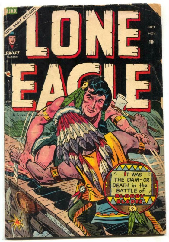 Lone Eagle #4 1954-Golden Age Western comic G/VG