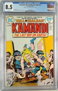 KAMANDI 13 (1972) CGC 8.5 DOUBLE COVER ERROR JACK KIRBY (SLAB GRADE)