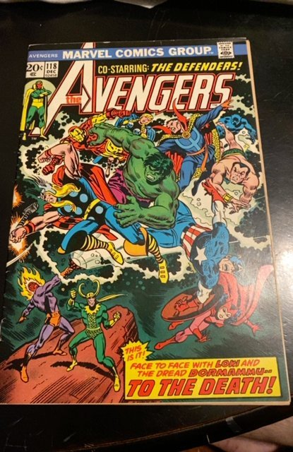The Avengers #118 (1973)defenders app vs Dormamu/Loki