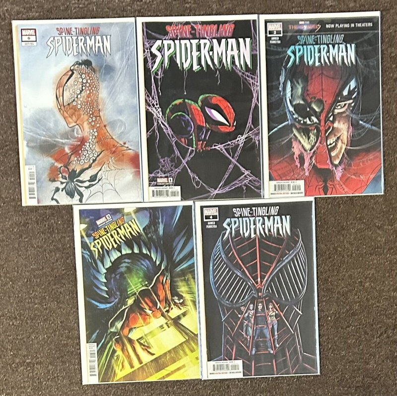 Spine-Tingling Spider-Man #0,1,2,3,4 Variant Marvel Comics Set