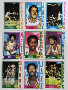 1970's Topps Basketball Lot of 72 Card See images includes all pictured Cards