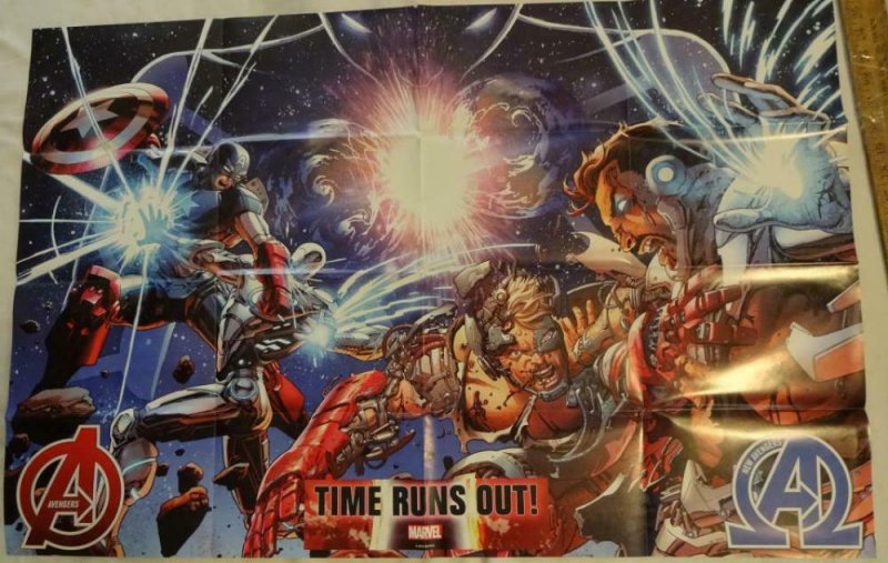 AVENGERS TIME RUNS OUT Promo Poster, 24 x 36, 2015, MARVEL, Unused 144