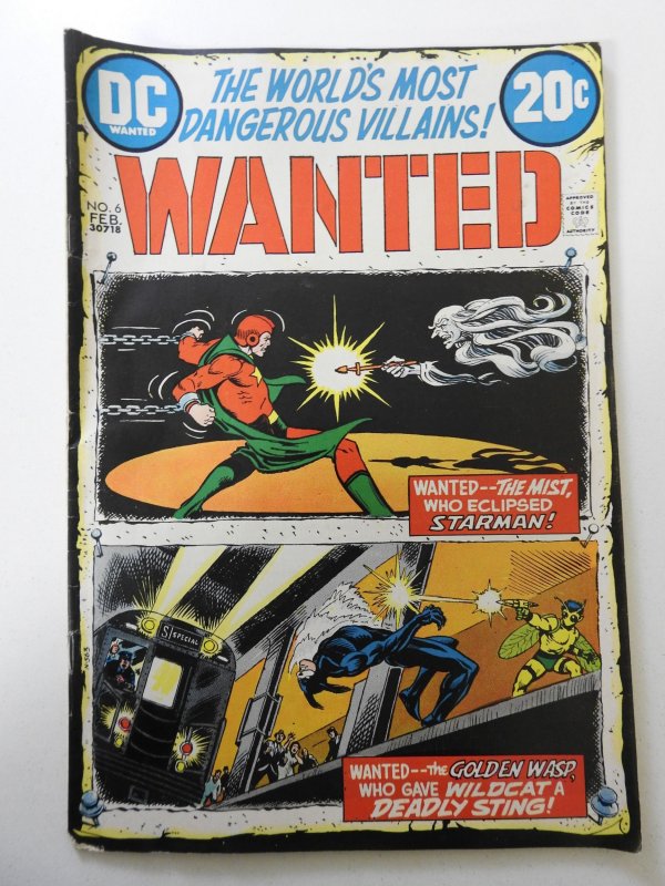 Wanted, The World's Most Dangerous Villains #6 (1973) VG- Condition see ...