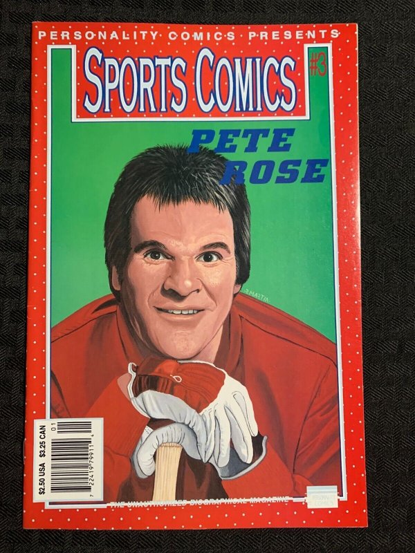 1992 SPORTS COMICS #3 Pete Rose VF- 7.5 Personality Comics